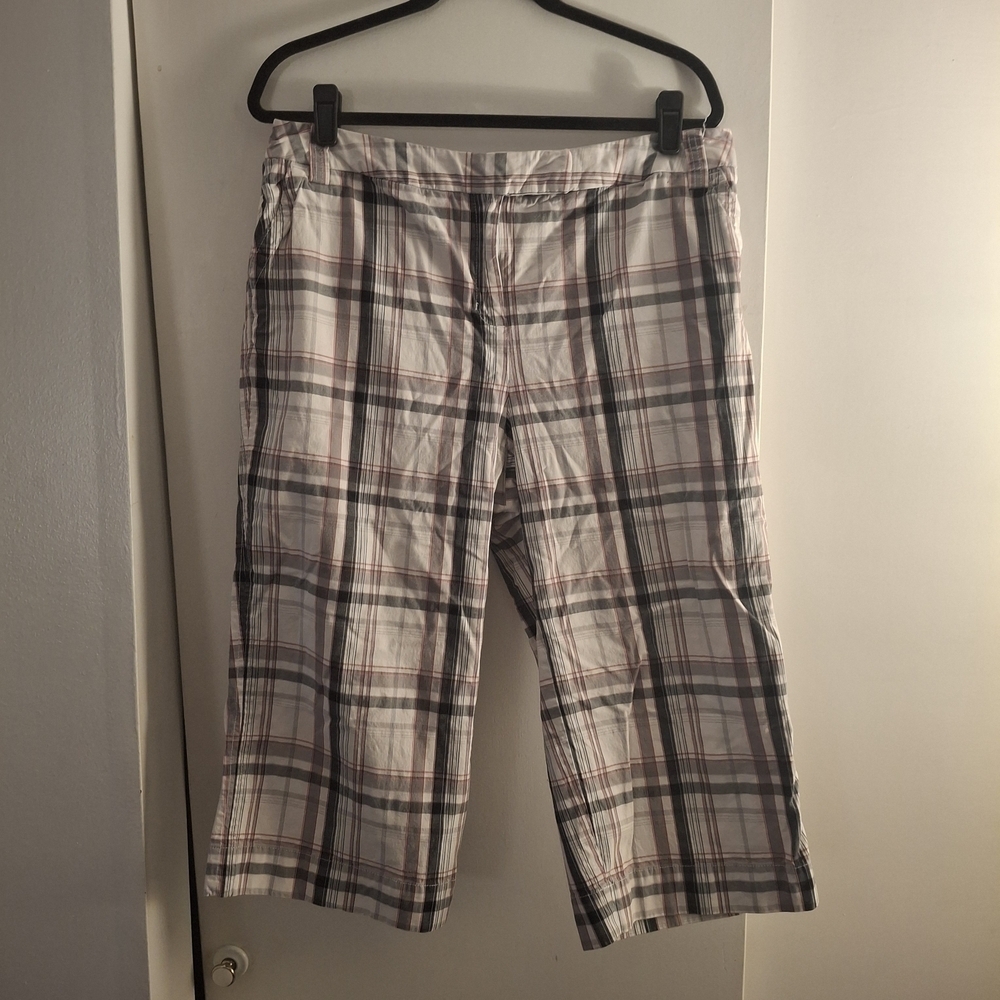 Style & Co. Women's Plaid Cotton Cropped Pants